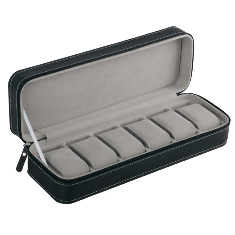 ALDO Décor > Watches Luxury Zippered  Watch Storage Orgonizers Travel Boxes for 6/10/12 Slots