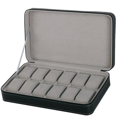 ALDO Décor > Watches Luxury Zippered  Watch Storage Orgonizers Travel Boxes for 6/10/12 Slots