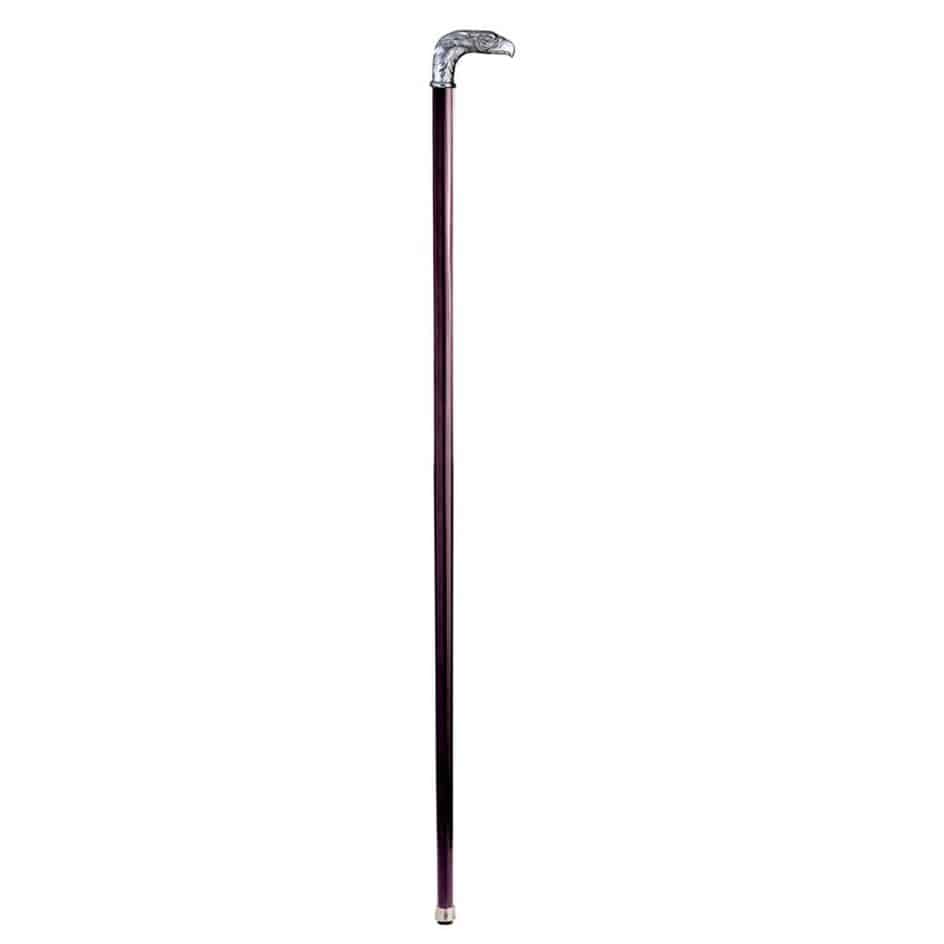 ALDO Health Care Mobility & Accessibility Canes & Walking Sticks 3.5"Wx1"Dx34"H / NEW / Wood Italian Eagle Solid Hardwood Pewter Walking Stick Collectible Not Intended For Orthopedic use.