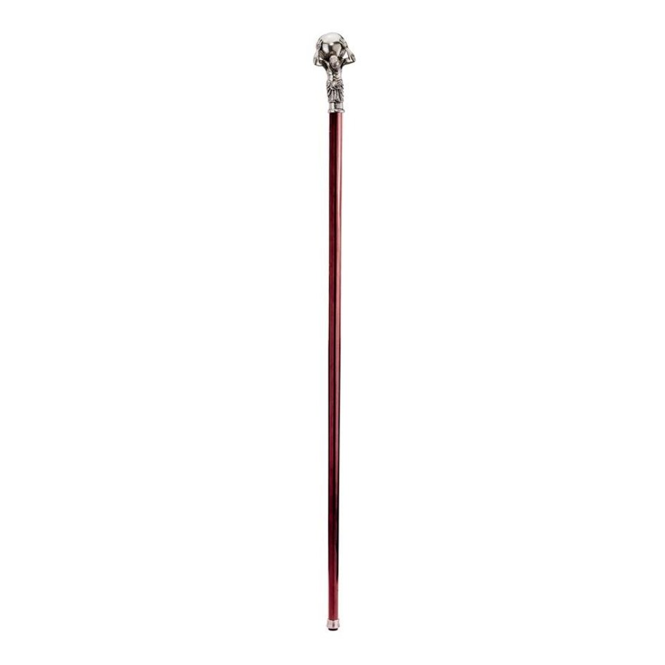 ALDO Health Care Mobility & Accessibility Canes & Walking Sticks 34.5"H / NEW / Wood Italian Solid Hardwood Atlas Pewter Walking Stick Collectible Gift