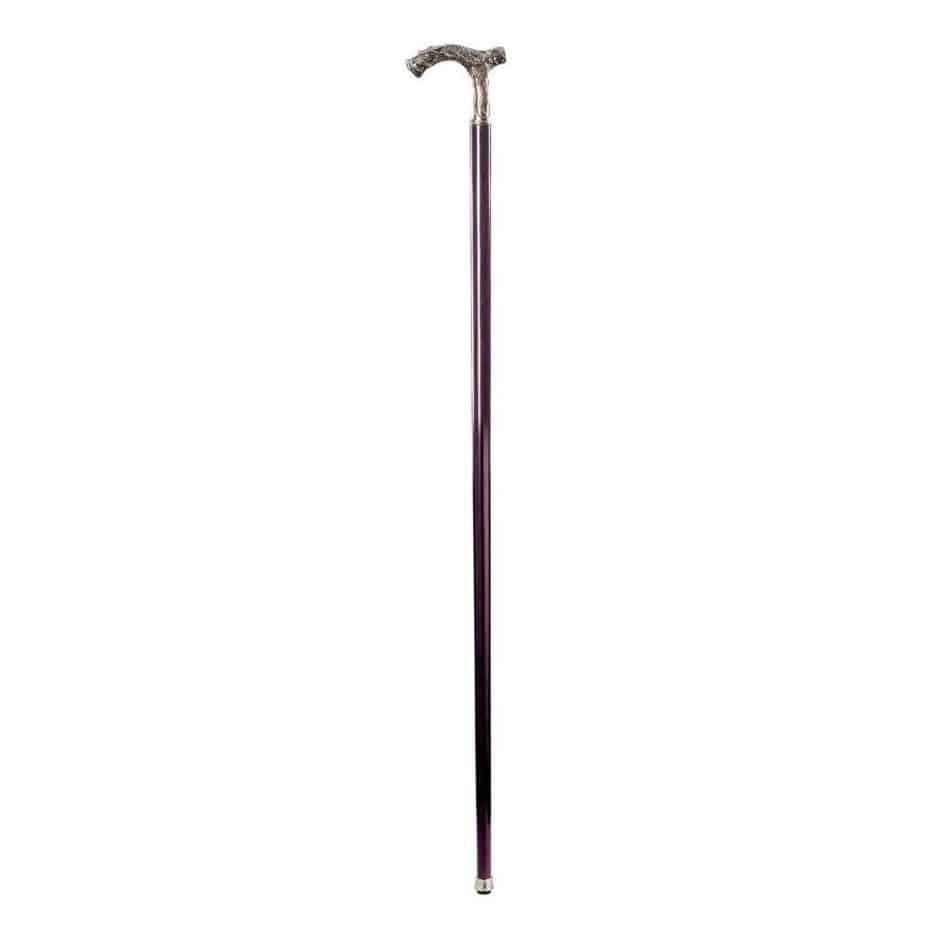 ALDO Health Care Mobility & Accessibility Canes & Walking Sticks 4.5"Wx0.5"Dx36"H / NEW / Wood Italian Medieval Dragon Solid Hardwood Pewter Walking Stick Collectible Gift