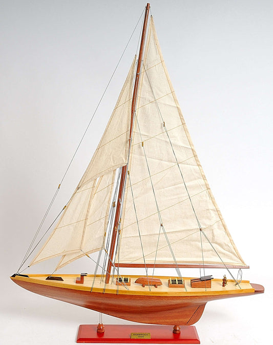 ALDO Hobbies & Creative Arts> Collectibles> Scale Model America's Cup Shamrock V is the J Class Classic Sailing Yacht Medium Wood Model