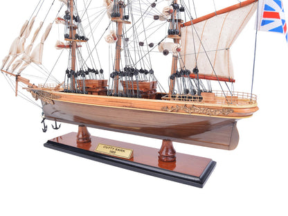 ALDO Hobbies & Creative Arts> Collectibles> Scale Model Cutty Sark China Clipper Tall Ship Small Wood Model Sailboat Assembled