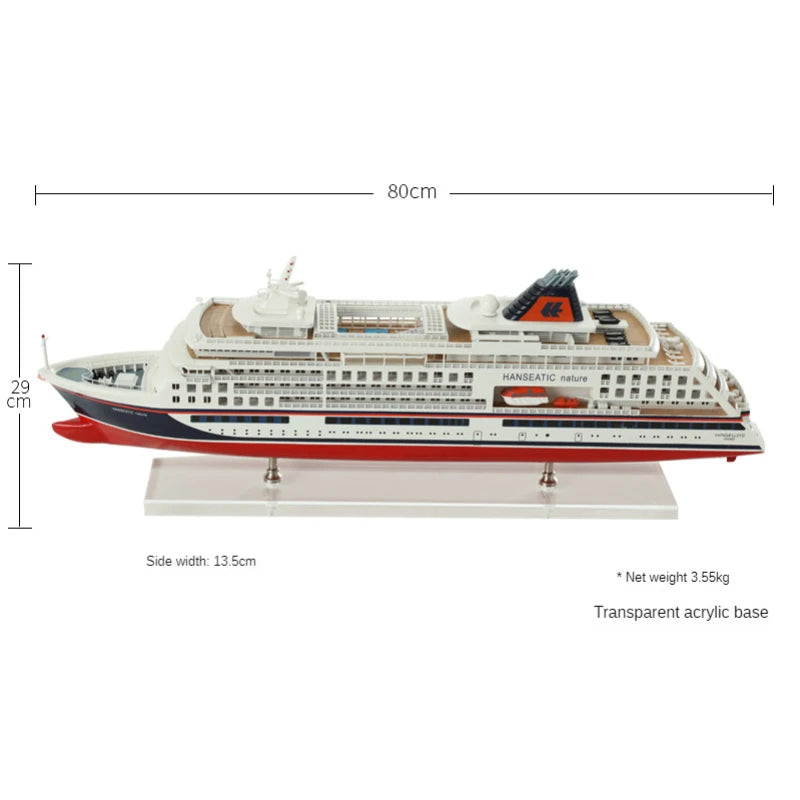 ALDO Hobbies & Creative Arts> Collectibles> Scale Model Hanseatic Nature Luxury Passenger Cruise Ship Ocean Liner Extra large  Wood Model Assembled