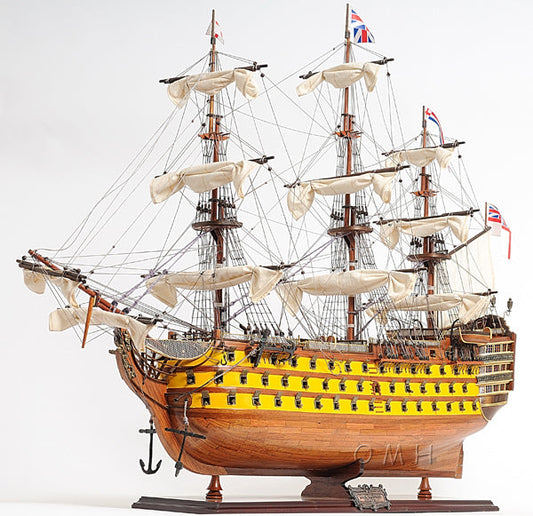 ALDO Hobbies & Creative Arts> Collectibles> Scale Model HMS Victory Admiral Nelson Flagship Tall Ship Large Sailboat Exclusive Edition Wood Painted Model Assembled