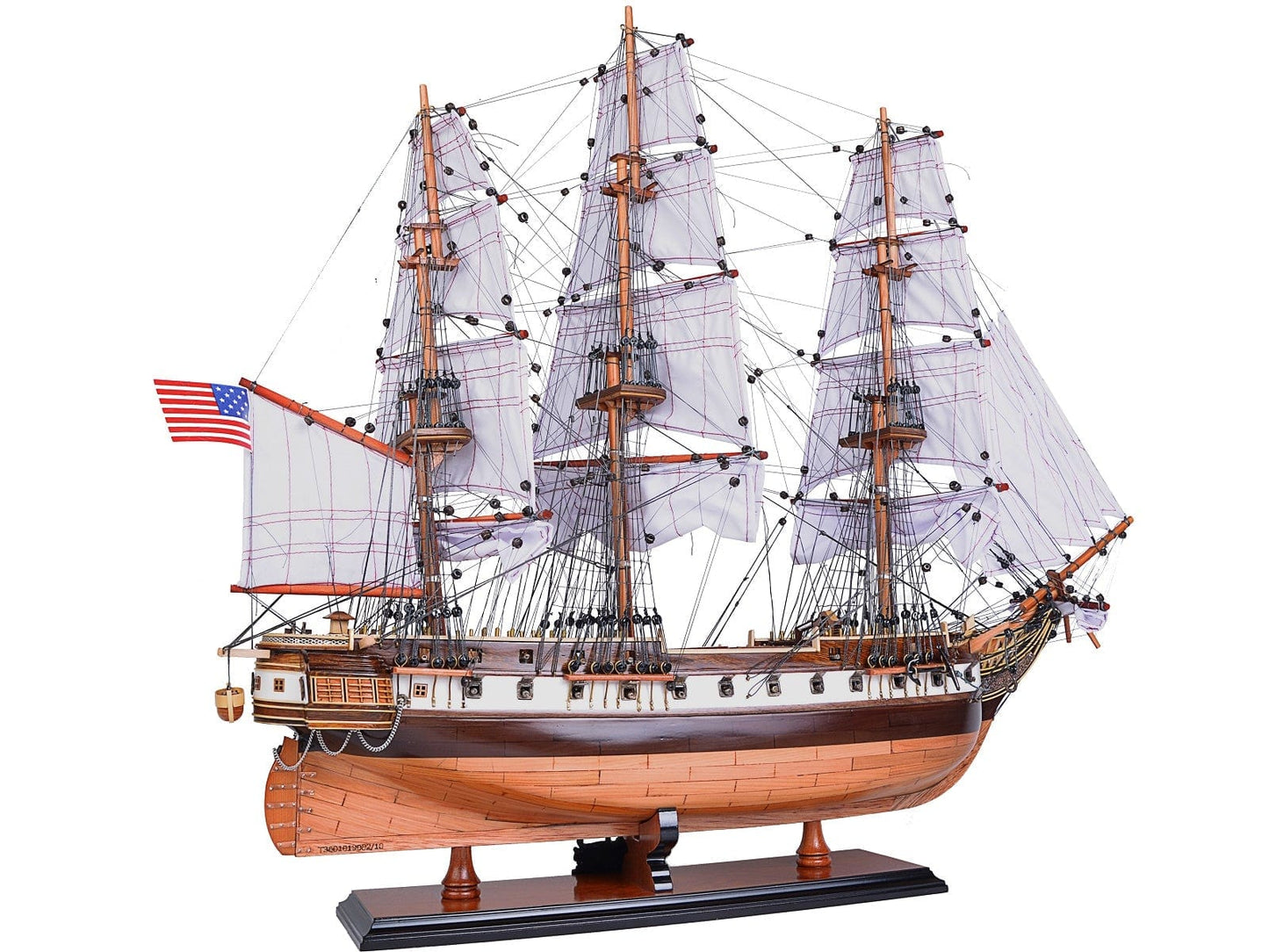 ALDO Hobbies & Creative Arts> Collectibles> Scale Model L: 29 W: 9.25 H: 26 Inches / NEW / Wood U.S.S. Constellation United States Navy Tall War Ship Medium Exclusive Edition Wood Model Sailboat Assembled