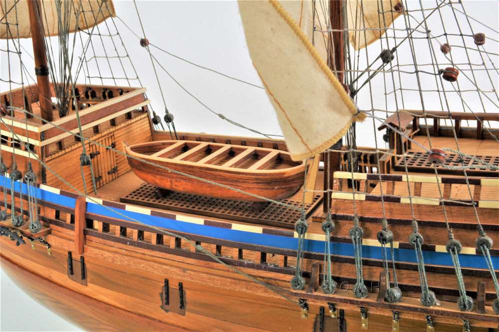 ALDO Hobbies & Creative Arts> Collectibles> Scale Model L: 30 W: 5 H: 30 Inches / NEW / Wood Mayflower Pilgrims Tall War Ship Exclusive Edition Wood Model Sailboat Assembled