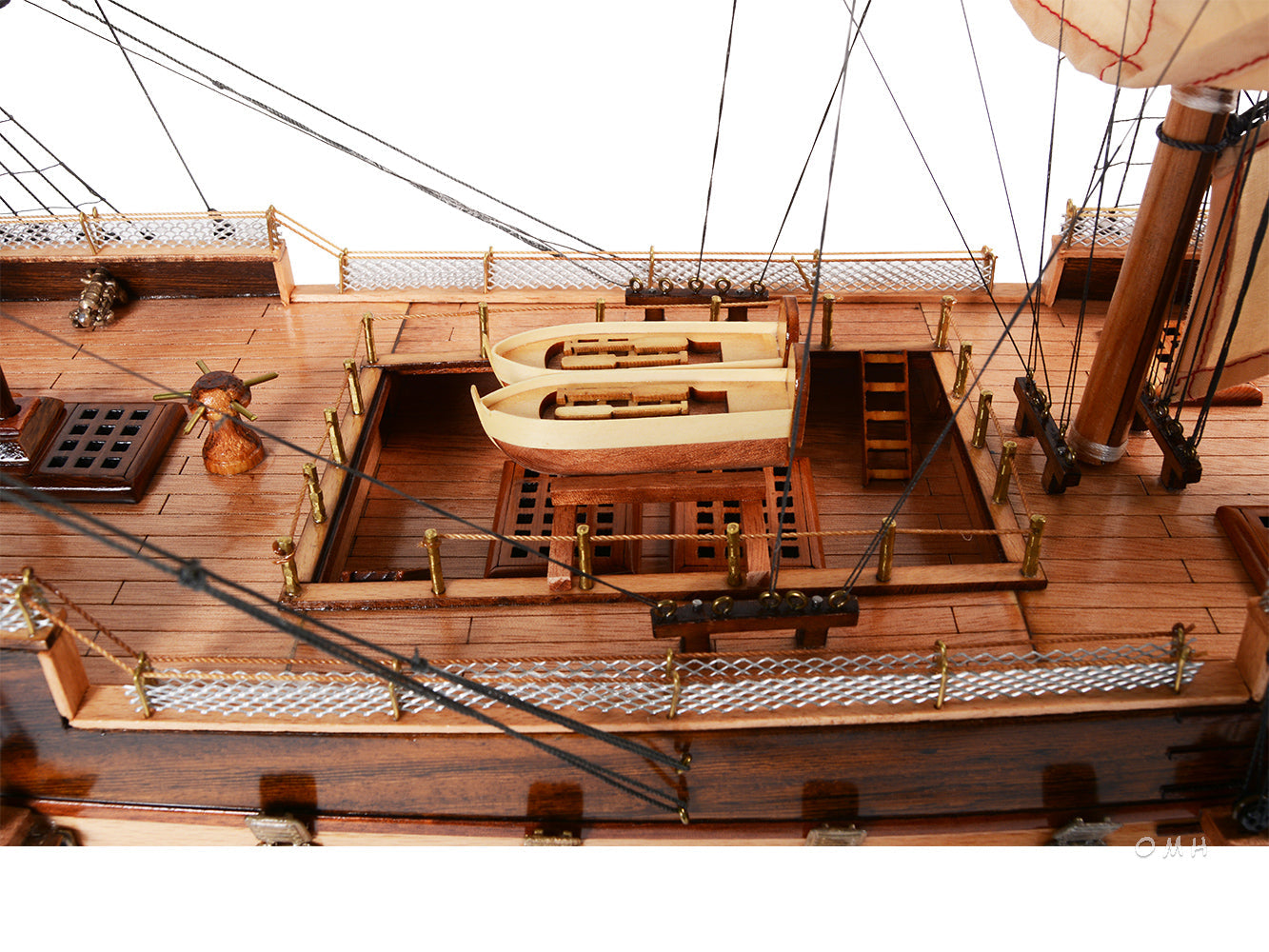 ALDO Hobbies & Creative Arts> Collectibles> Scale Model L: 37 W: 12 H: 31 Inches / new / wood HMS Surprise British Royal Navy Frigate Tall Ship Portrayed in the Movie Master and Commander Wood Model Sailboat Assembled