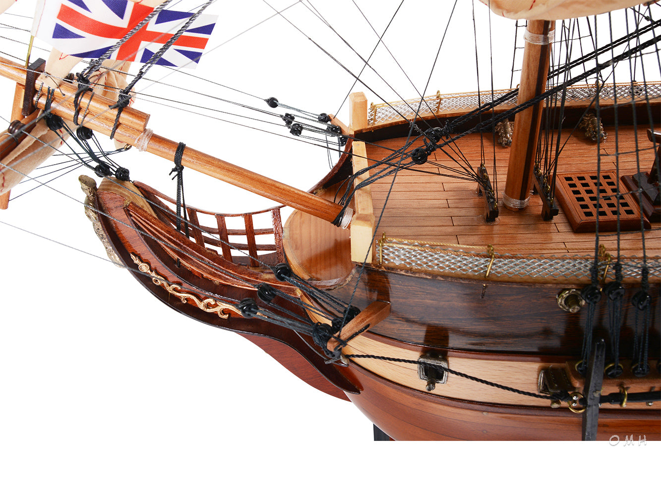 ALDO Hobbies & Creative Arts> Collectibles> Scale Model L: 37 W: 12 H: 31 Inches / new / wood HMS Surprise British Royal Navy Frigate Tall Ship Portrayed in the Movie Master and Commander Wood Model Sailboat Assembled
