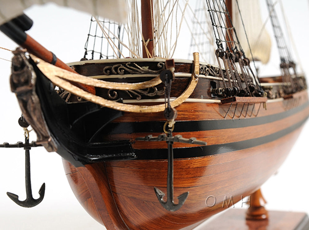ALDO Hobbies & Creative Arts > Collectibles > Scale Models L: 24 W: 8 H: 24 Inches / NEW / Wood El Cazador The Hunter Spanish brig Tall Ship  Wood Model Sailboat Assembled