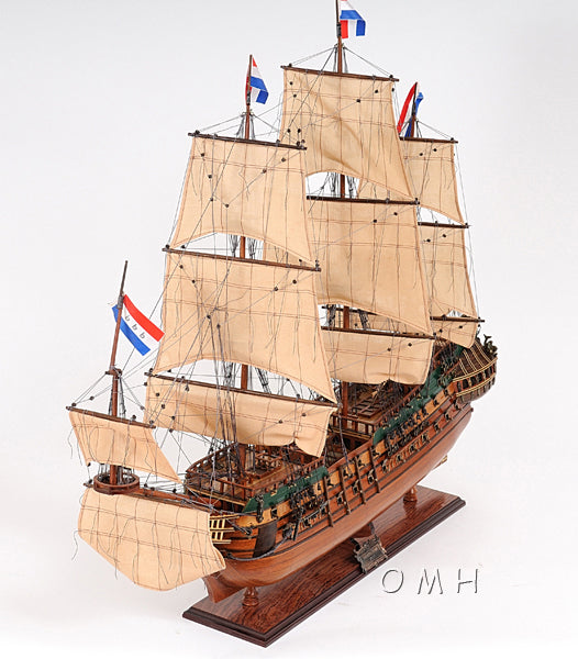 ALDO Hobbies & Creative Arts > Collectibles > Scale Models L: 28.5 W: 9.5 H: 26 Inches / NEW / Wood Friesland Dutch of  Great Fleet of the United Province of Holland Tall Ship Medium Wood Model Sailboat Assembled