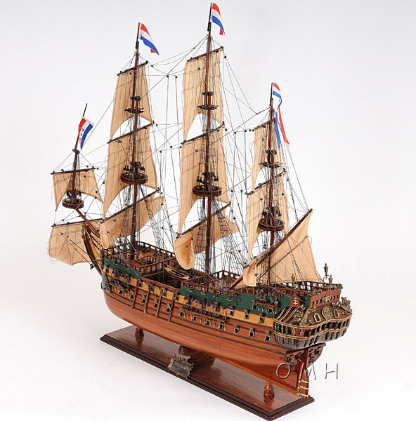 ALDO Hobbies & Creative Arts > Collectibles > Scale Models L: 28.5 W: 9.5 H: 26 Inches / NEW / Wood Friesland Dutch of  Great Fleet of the United Province of Holland Tall Ship Medium Wood Model Sailboat Assembled