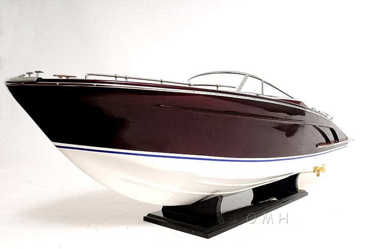ALDO Hobbies & Creative Arts > Collectibles > Scale Models L: 37 W: 10.5 H: 11 Inches / NEW / wood Rivarama E.E. large Speed Boat Exclusive Edition Model Ship Assembled