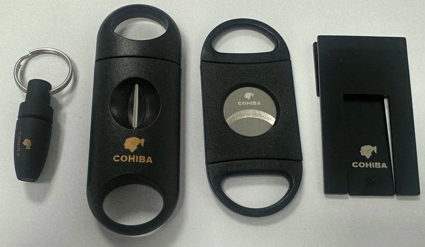 ALDO Home & Kitchen>Ashtray 4 piece set-Black Luxury Cohiba Designer Cigar Tools and Accessories Set