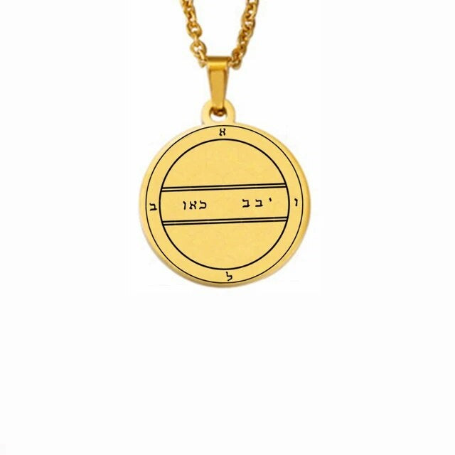 ALDO Jewelry King Solomon Seal Amulet Pendant Neklass for Helping for Fertility Good Easy Pregnancy and Birth