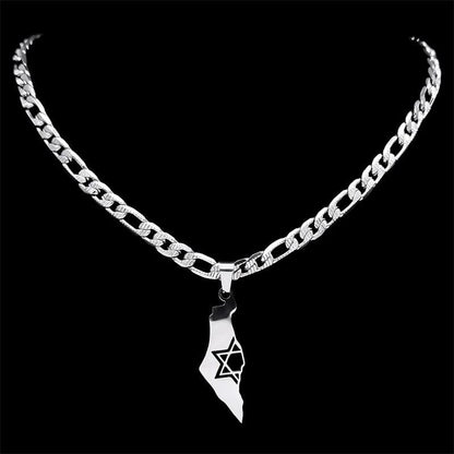 ALDO Jewelry State of Israel with Star Of Davide Pendant Necklace