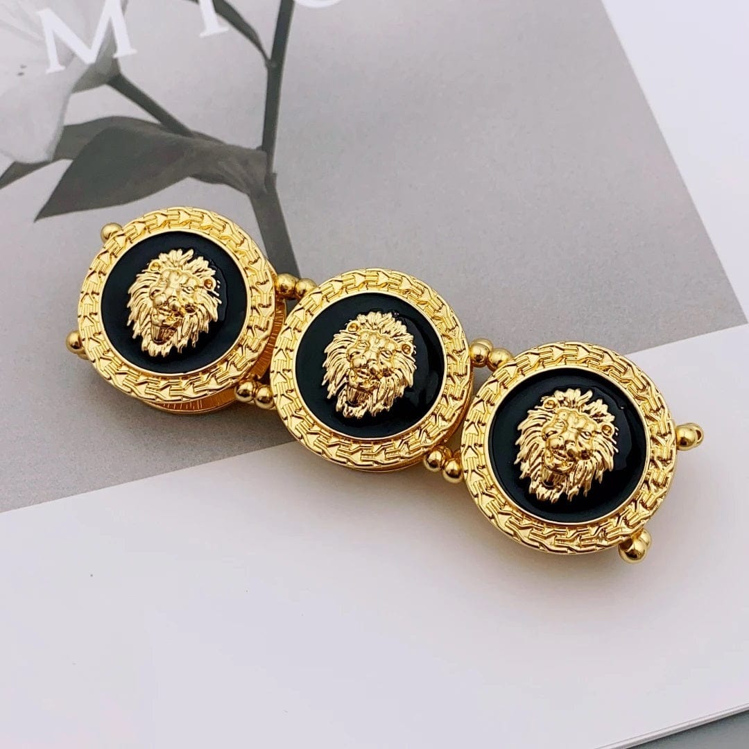 ALDO Jewelry Unique Gold Plated Six Lion Heads Braided Bracelet
