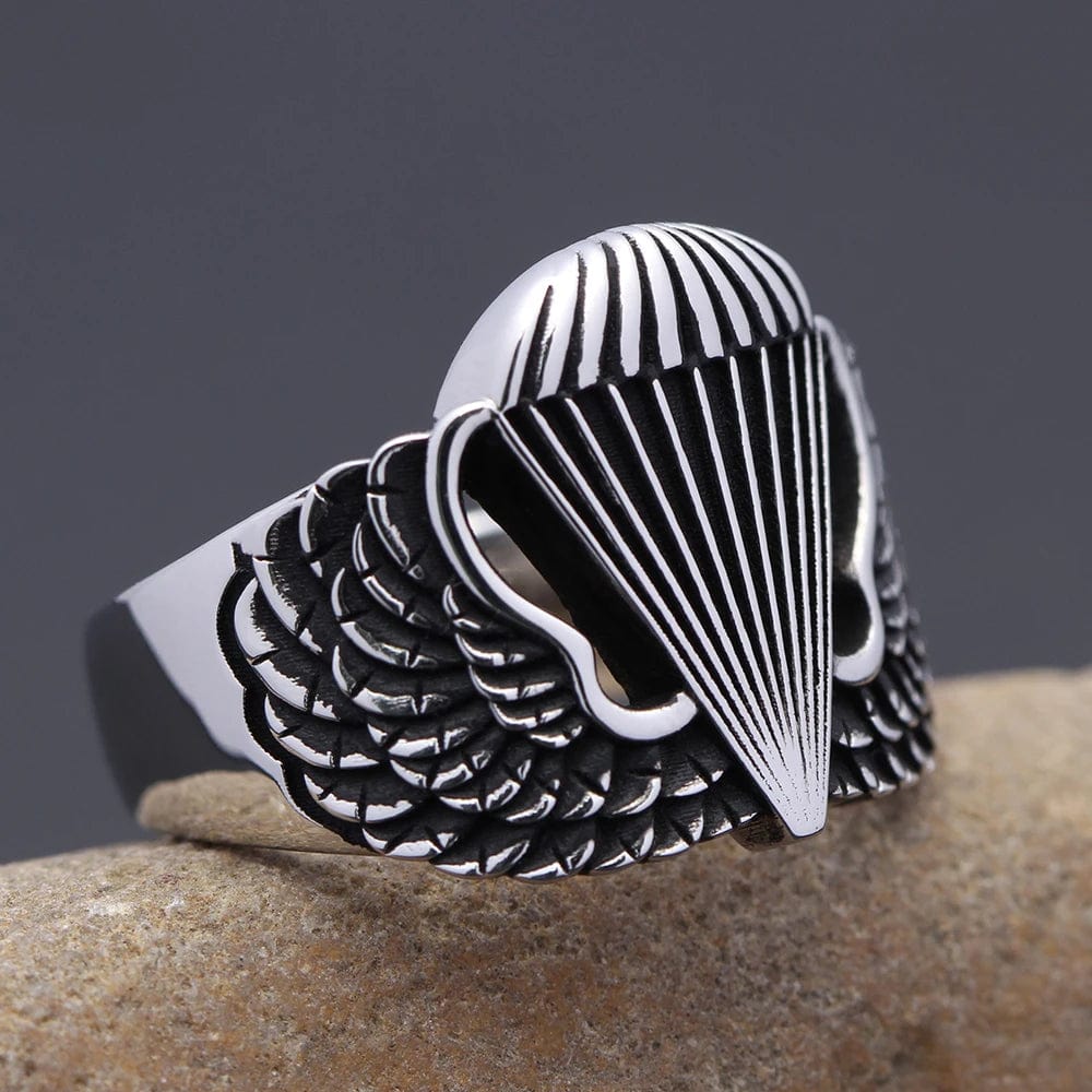ALDO Jewelry US Army Airborne Parachutist Sterling Silver Ring