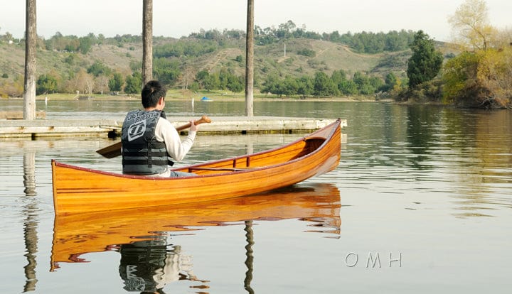 ALDO Kayaking, Canoeing & Rafting>Canoes L: 187.5 W: 31.5 H: 24 Inches / NEW / wood Real High Quality Canadian Cedar Canoe 16 feet
