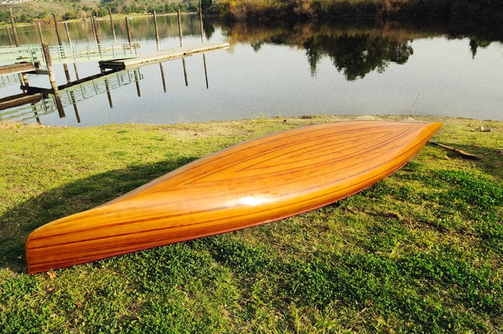 ALDO Kayaking, Canoeing & Rafting>Canoes L: 187.5 W: 31.5 H: 24 Inches / NEW / wood Real High Quality Canadian Cedar Canoe With Ribs 16 feet