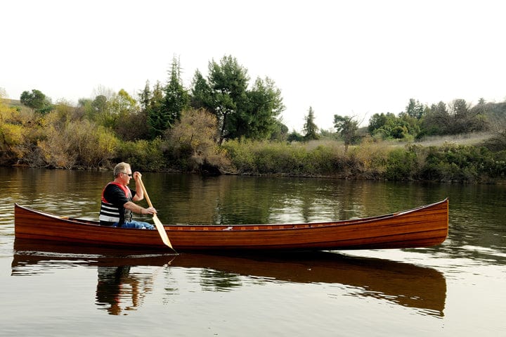 ALDO Kayaking, Canoeing & Rafting>Canoes L: 187.5 W: 31.5 H: 24 Inches / NEW / wood Real High Quality Canadian Cedar Canoe With Ribs 16 feet