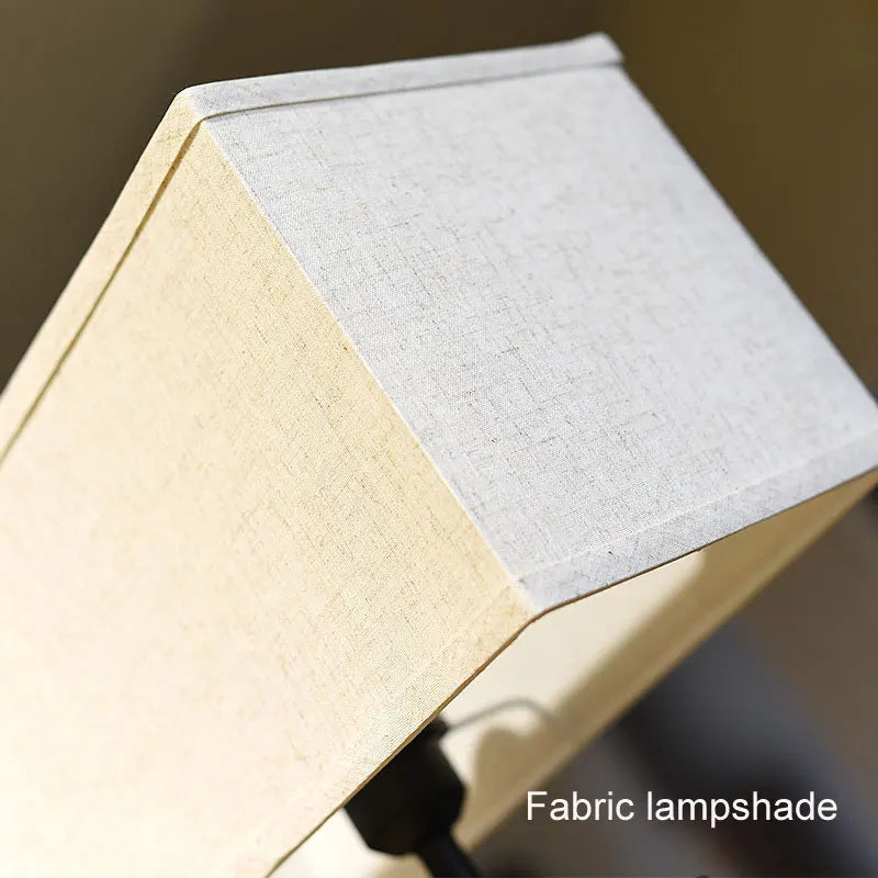 ALDO Lamps> Lighting & Ceiling Fans Modern Romantic Table LED Lamp Solid Wood with Fabric Shade