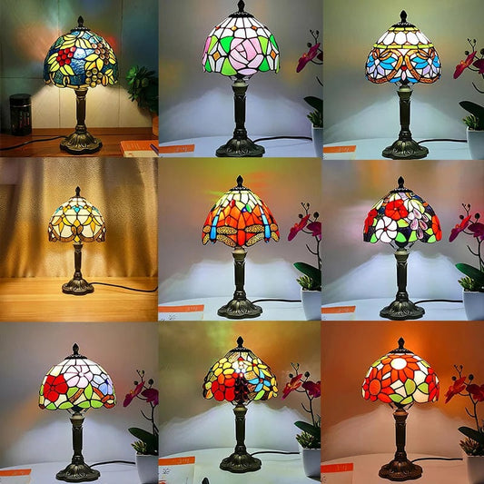 ALDO Lamps> Lighting & Ceiling Fans Tiffany Style Table LED Lamps