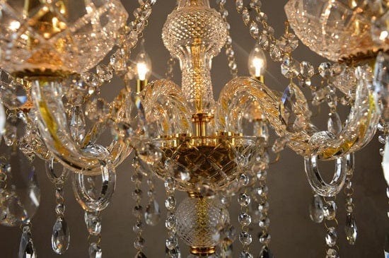 ALDO Lighting > Lamps Crystal Large Sculptural Floor Lamp
