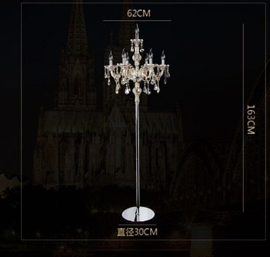 ALDO Lighting > Lamps Crystal Large Sculptural Floor Lamp