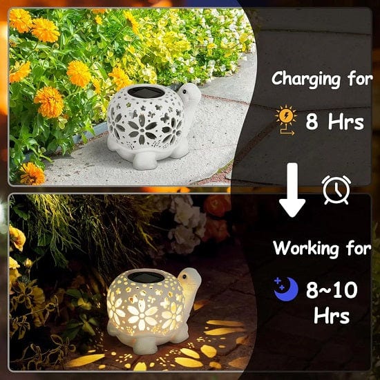 ALDO Lighting > Lighting Fixtures > Ceiling Light Fixtures Garden Outdoor Landscape Solar Outdoor Turtle Statue