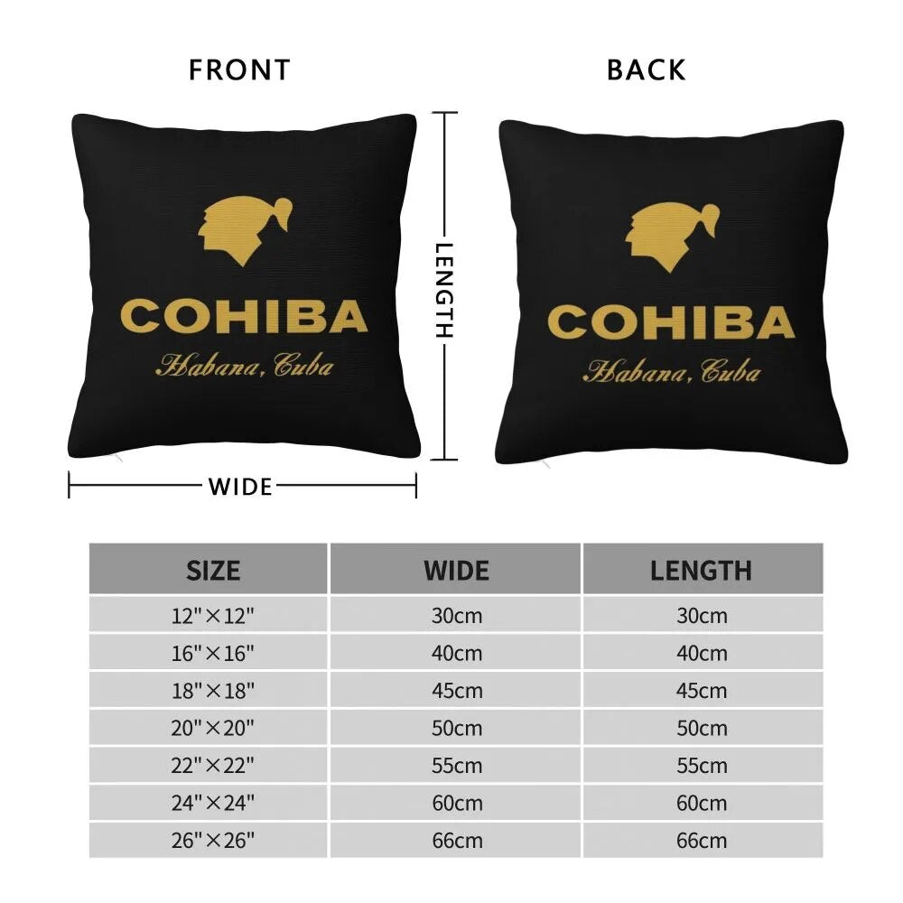 ALDO Linens & Bedding > Bedding > Pillowcases & Shams Cohiba Habana Cuba Cigar Style Pillowcases Black Poliester