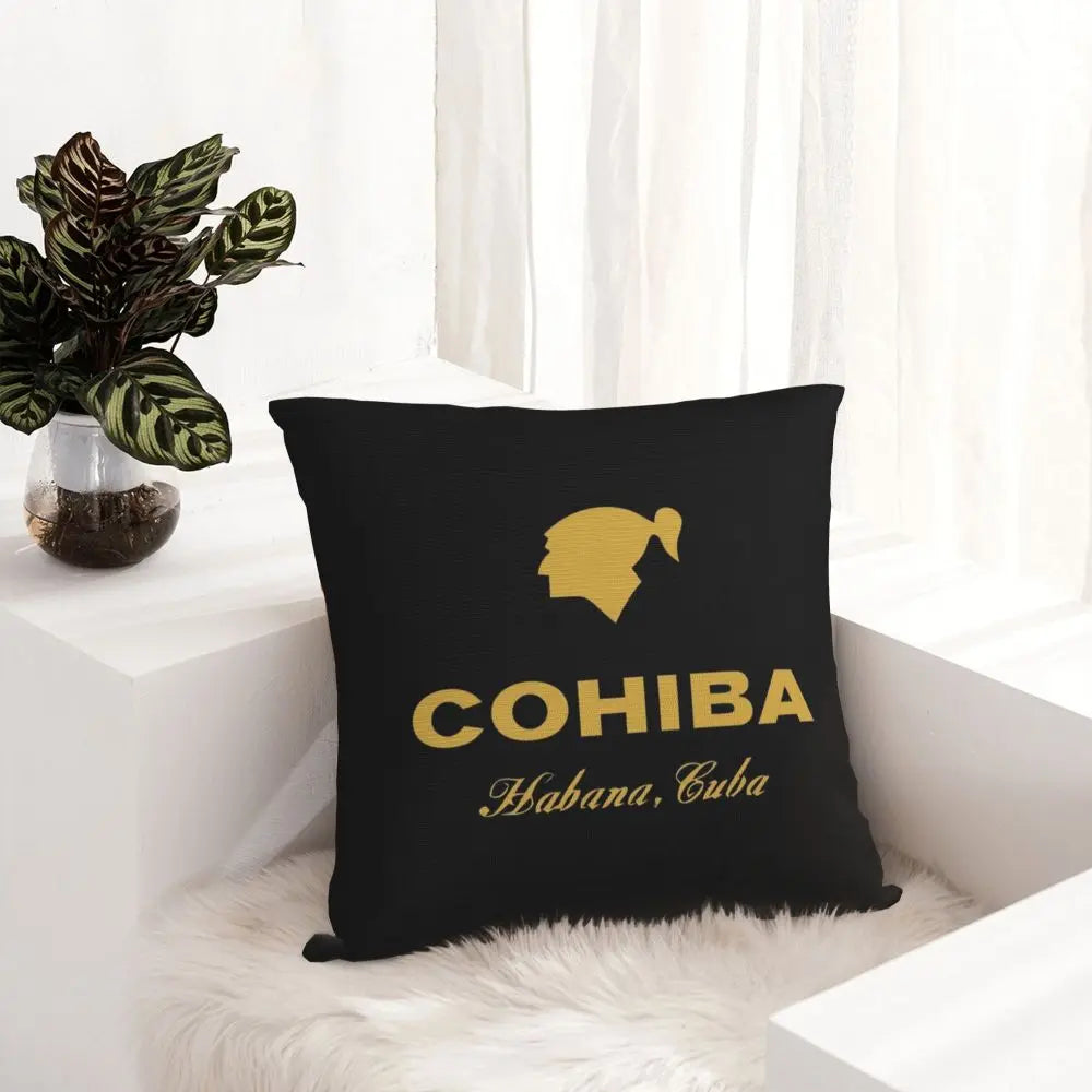ALDO Linens & Bedding > Bedding > Pillowcases & Shams Cohiba Habana Cuba Cigar Style Pillowcases Black Poliester