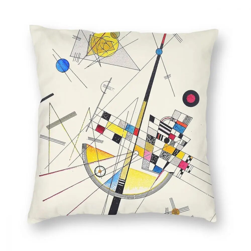 ALDO Linens & Bedding > Bedding > Pillowcases & Shams Delicate Tension By Artist Wassily Kandinsky Double Printed With Zipper Polyester Pillowcases