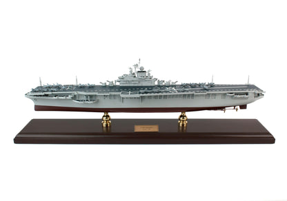 ALDO Military Ships Models 30 inches long  7 1/2 inches wide and 10 1/2 / NEW / Wood US Navy Aircraft Carrier USS Intrepid Wood Model Military Ship Assembled