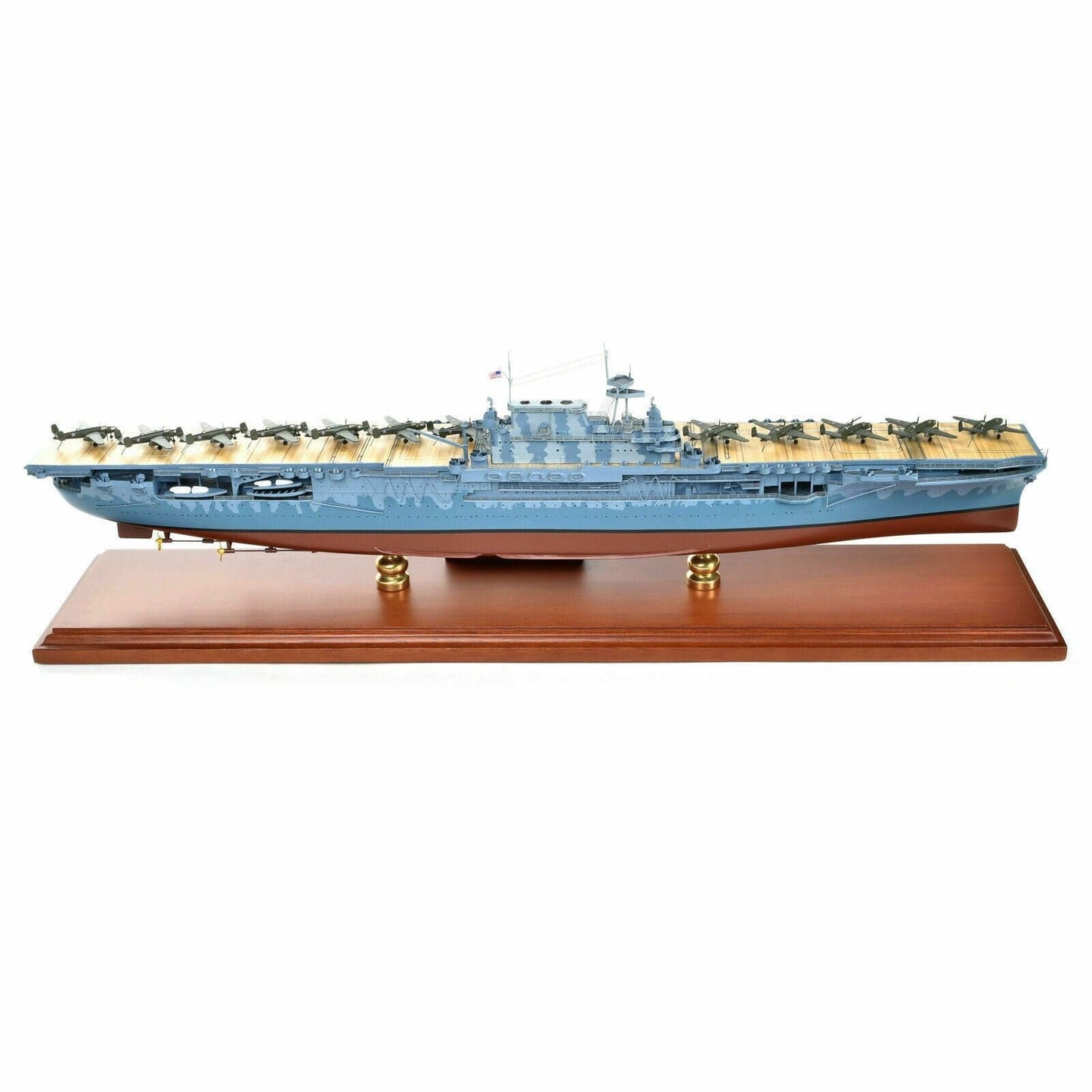 ALDO Military Ships Models US Navy Aircraft Carrier USS Hornet CV-8 Wood Model Military Ship Assembled