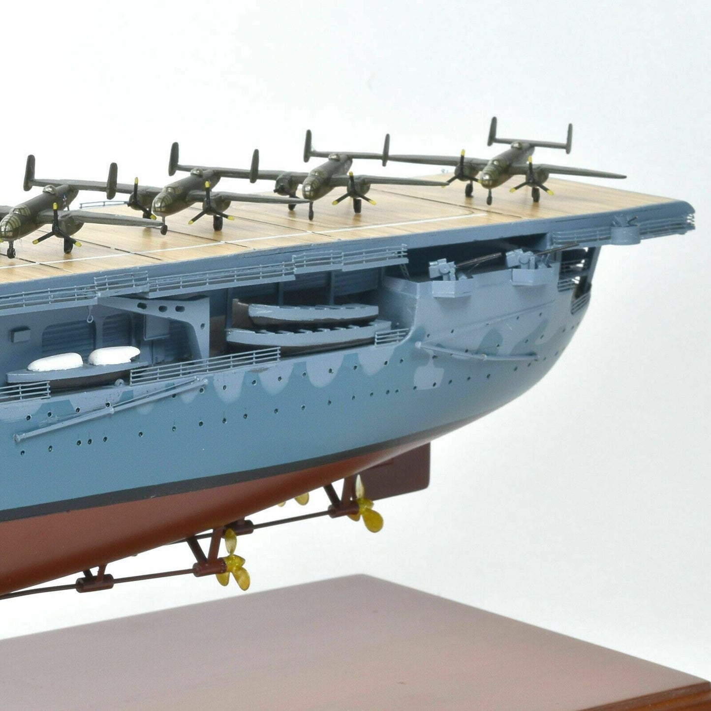 ALDO Military Ships Models US Navy Aircraft Carrier USS Hornet CV-8 Wood Model Military Ship Assembled