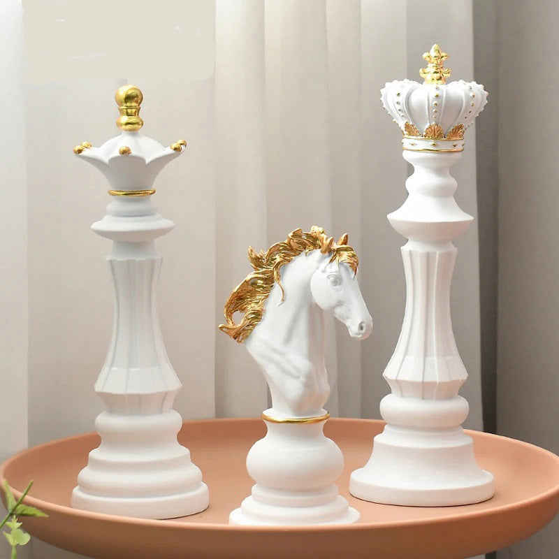 ALDO Party & Celebration > Party Supplies > Party Games D Chess Decoration Collection Statues of Black and White King Knight and  Queen