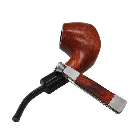 ALDO Smoking Accessories > Ashtrays Tobacco Smoking 3in1 Red Wood Stainless Steel Pipe Cleaning Reamers Tamper Tool