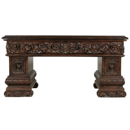 ALDO Tables > Accent Tables Antique Hand-Carved Mahogany Sculptural Coffee Table