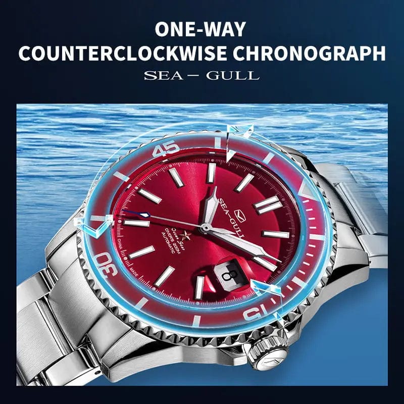 Jaragar Décor > Watches Sea- Gull Original Official World Famous Man's Luxury Ocean Star Luminous Wristwatch Sport 20Bar Diving Waterproof Automatic Movement