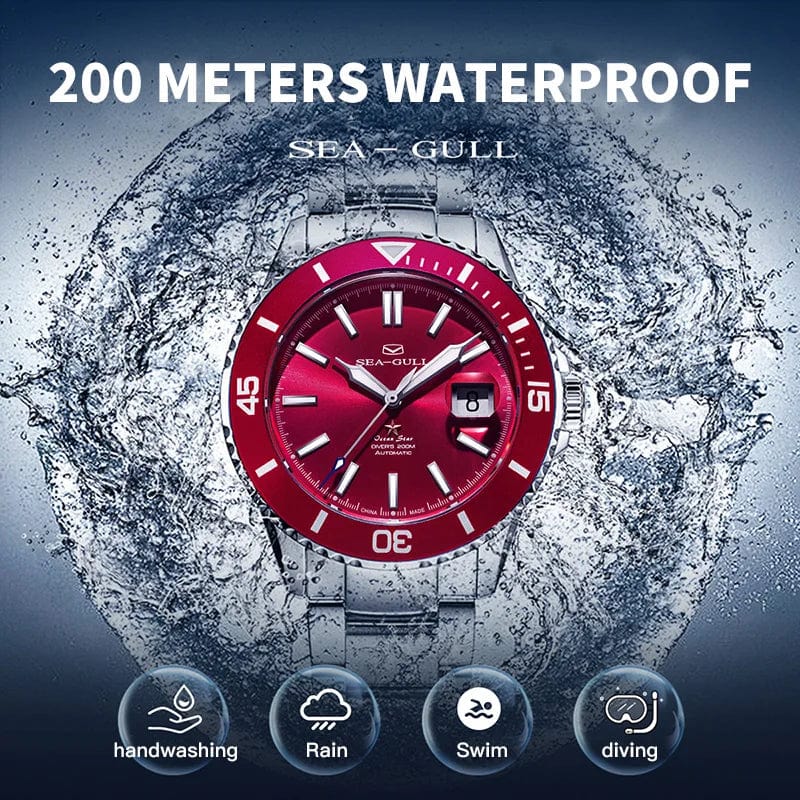 Jaragar Décor > Watches Sea- Gull Original Official World Famous Man's Luxury Ocean Star Luminous Wristwatch Sport 20Bar Diving Waterproof Automatic Movement