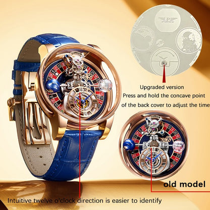 Jacob & Co Style Unique Gambling Roulette Design Quartz Movement Celestial  BodySeries Diamond 50 Meter WaterResistant Sports Chronograph Watch For Man