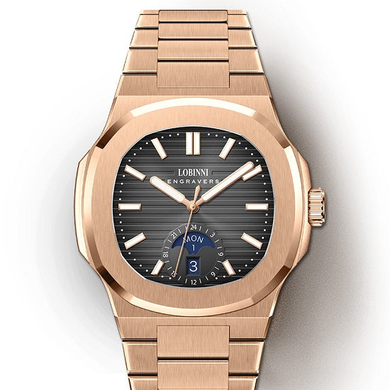 Nautilus Automatic OBLVLO Watches With Multifunctional 50 Miters Water Prooof Luminous Wristwatch For Man by Lobinni Reef Tiger