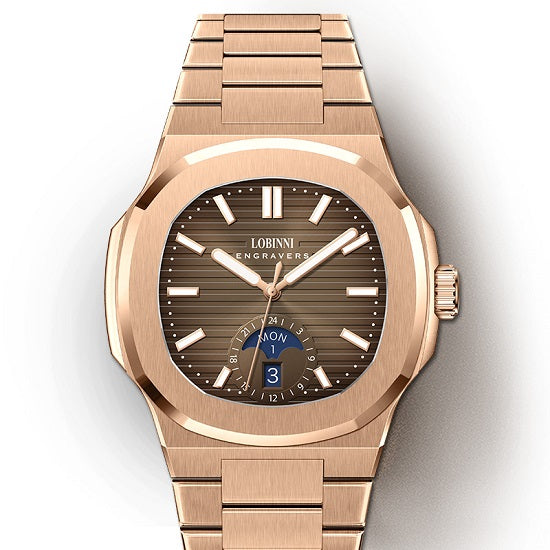 Nautilus Automatic OBLVLO Watches With Multifunctional 50 Miters Water Prooof Luminous Wristwatch For Man by Lobinni Reef Tiger