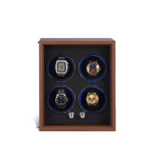 ALDO Apparel & Accessories / Jewelry / Watch Accessories / Watch Winders / Automatic Luxury Four Slots Watch Ultra Quiet Winder Multimode Antimagnetic With LED Lights and USB/DC