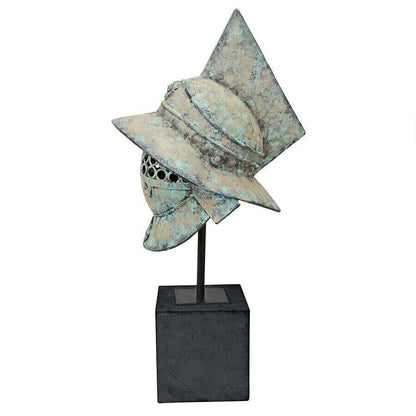 ALDO Arts & Entertainment > Hobbies & Creative Arts > Collectibles > Scale Models Ancient  Roman Pompeii Gladiator Helmet Desktop Statue