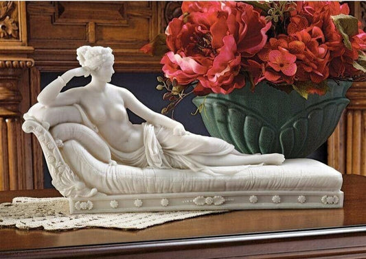 ALDO Artwork >Sculptures & Statues 12½"Wx4½"Dx6½"H. 3 lbs. / NEW / resin Venus Victorious Bonded Marble Statue By Antonio Canova