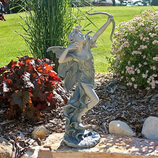 ALDO Artwork Sculptures & Statues 9'Wx8½"Dx22½"H / New / resin Archer European Medium Garden Fairy Statues