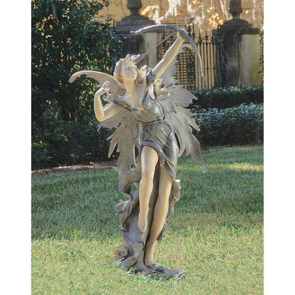 ALDO Artwork Sculptures & Statues 9'Wx8½"Dx22½"H / New / resin Archer European Medium Garden Fairy Statues