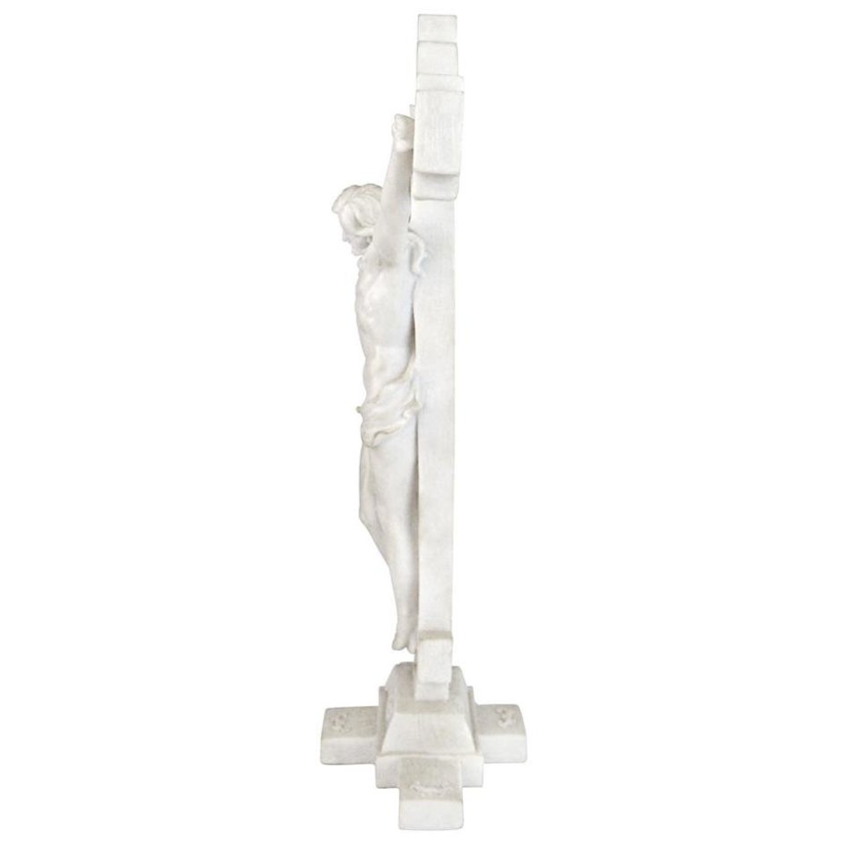 ALDO Artwork> Sculptures & Statues Crucifix  INRI Body of Christ Bonded Marble Statue